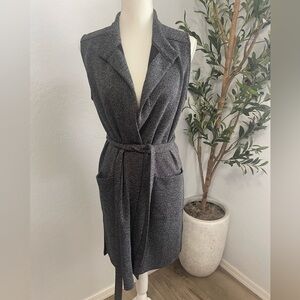 Sleeveless Vested Overcoat / Cardigan